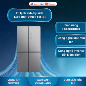Tủ lạnh side by side 4 cánh độc lập Teka RMF 77920 EU SS 648 lít - Bảo hành chính hãng 24 tháng