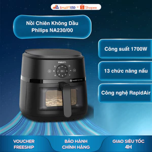 Nồi Chiên Không Dầu Philips NA230/00 6.2L - 13 Chức Năng Nấu - Bảo hành chính hãng 24 tháng