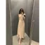 Váy Lụa Dài Nữ Cổ Yếm Dáng Suông Phong Cách Hàn Quốc – Đầm Dự Tiệc Sang Trọng, Váy Maxi Cao Cấp