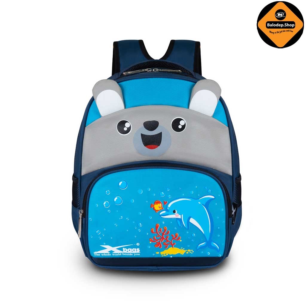 Balo Học Sinh Mầm Non Tiểu Học Xbags Dolphin XB 3020 – Nhẹ Êm, Chống Thấm, Hình Cá Heo Dễ Thương!