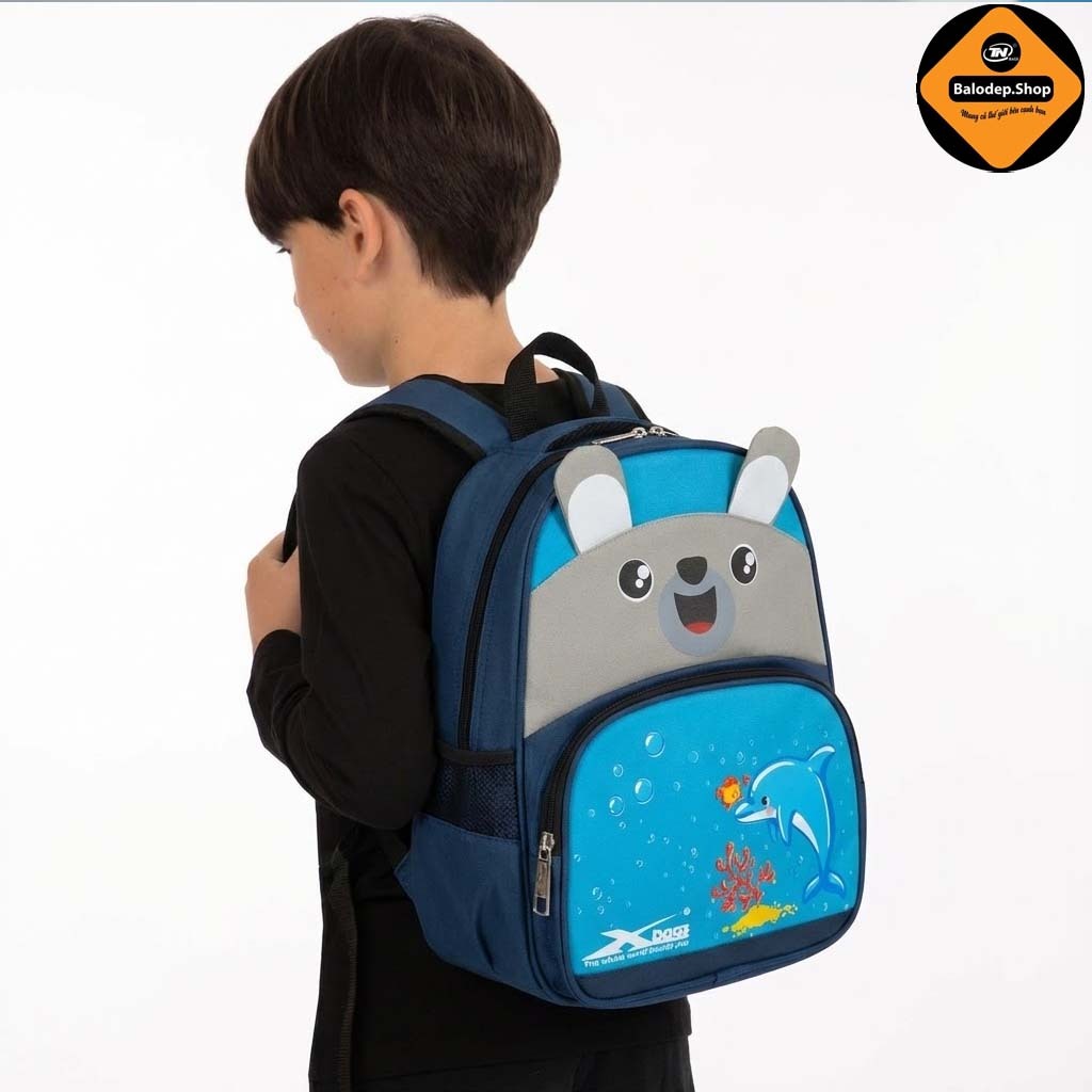 Balo Học Sinh Mầm Non Tiểu Học Xbags Dolphin XB 3020 – Nhẹ Êm, Chống Thấm, Hình Cá Heo Dễ Thương!
