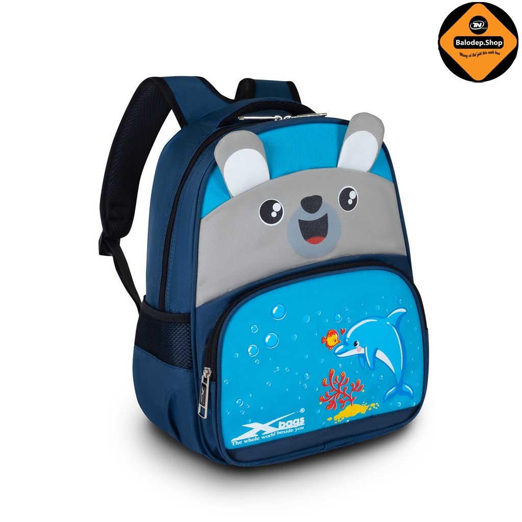 Balo Học Sinh Mầm Non Tiểu Học Xbags Dolphin XB 3020 – Nhẹ Êm, Chống Thấm, Hình Cá Heo Dễ Thương!