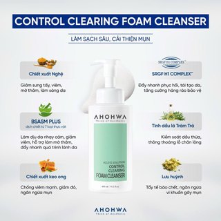 Sữa rửa mặt làm sạch sâu & cải thiện mụn cho da dầu và da hỗn hợp Control Clearing Foam Cleanser (150 ml - 480 ml)