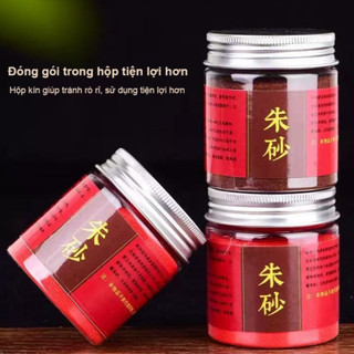 Chu Sa Thiên Nhiên Hũ 100g Bột & Hạt Chu Sa Vật Phẩm Phong Thủy