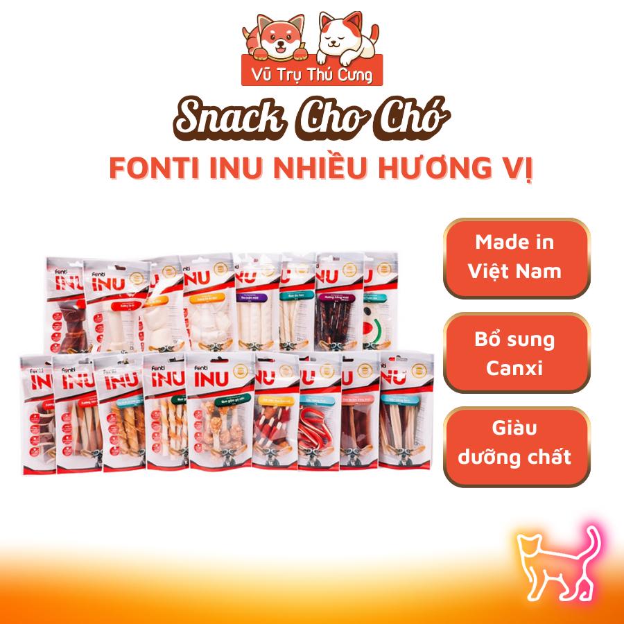 Xương Gặm Cho Chó Sạch Răng, Giàu Dinh Dưỡng Fonti Inu