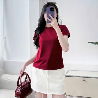 ÁO THUN BABY TEE TRƠN FULL BẢNG MÀU BST2026 DỄ PHỐI ĐỒ Top Nữ Women Cổ Tròn