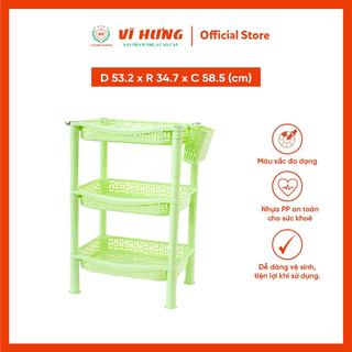 Kệ Chữ Nhật Đa Năng Cỡ Lớn Vĩ Hưng - Kệ Úp Chén Nhựa PP Dày Dặn, Kèm Ống Đựng Muỗng Đũa