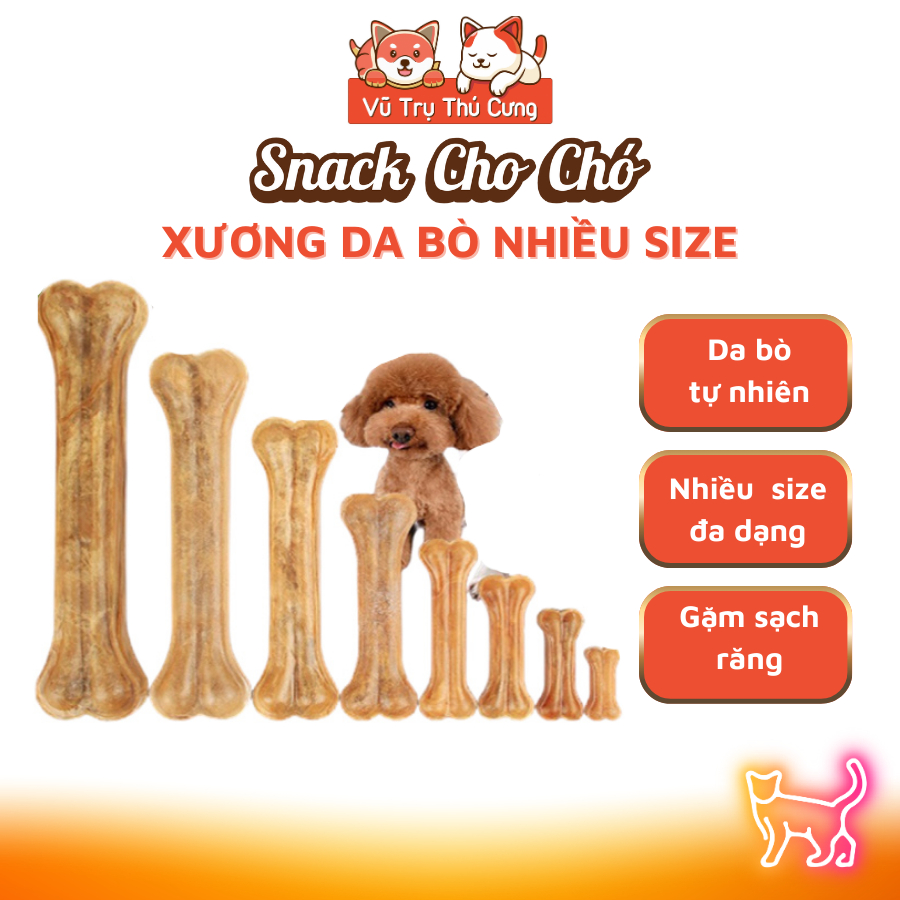 Snack Xương da bò cho Chó gặm Bổ Sung Dinh Dưỡng LAPATI