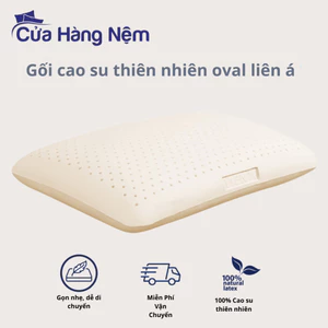 Gối Cao Su Oval Liên Á 45x65x12cm