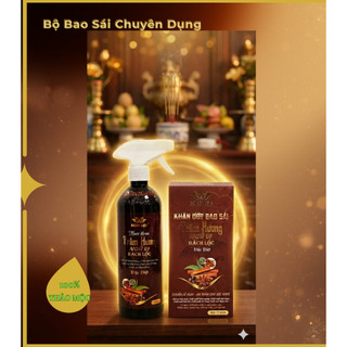 BỘ Chăm Sóc Ban Thờ Bách Lộc: 01 Nước Bao Sái 500ml + 01 Hộp Khăn Ướt Ngũ Vị | Sạch Trang Nghiêm, Ấm Khí Ban Thờ