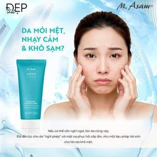 Mặt nạ phục hồi và cấp ẩm chuyên sâu 100ml M.AQUA INTENSE HYDRATING HYALURON MASK | M.Asam Việt Nam