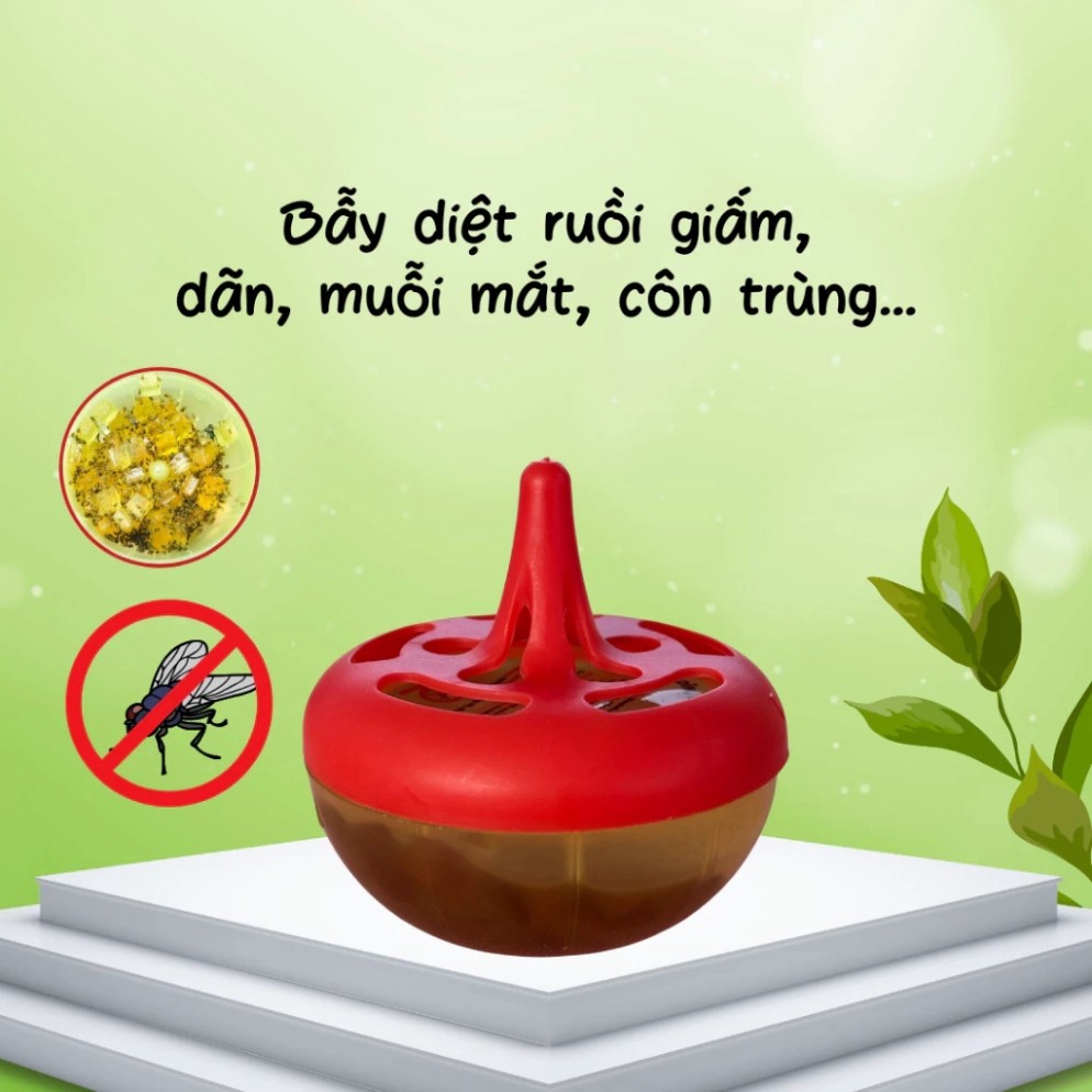 🪰【BẪY DÍNH RUỒI GIẤM】- Fly Catcher (35g) ✅ An Toàn - Không Mùi - Hiệu Quả Cao | Diệt Ruồi Ngay Tại Nhà 🏠