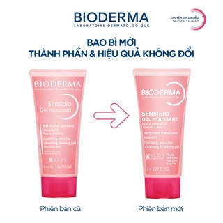 [QUÀ TẶNG KHÔNG BÁN] Gel rửa mặt tạo bọt cho da nhạy cảm Bioderma Sensibio Gel Moussant - 8ml