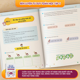 Sách - Rèn Luyện Tư Duy Toán Học Lớp 5 - Kích Thích Hứng Thú Học Tập, Rèn Luyện Tư Duy Sáng Tạo Cho Bé, Học Tập Hiệu Quả