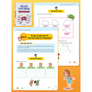 Sách - Rèn Luyện Tư Duy Toán Học Lớp 5 - Kích Thích Hứng Thú Học Tập, Rèn Luyện Tư Duy Sáng Tạo Cho Bé, Học Tập Hiệu Quả
