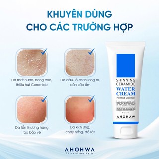 Ahohwa - Shinning Ceramide Water Cream - Kem dưỡng cấp nước cho da - 50gr/200gr