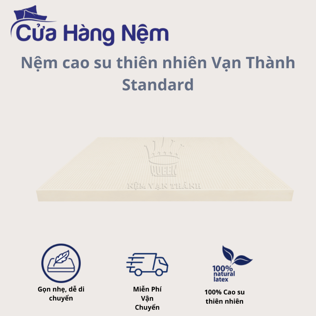 Nệm Cao Su Thiên Nhiên Vạn Thành Standard