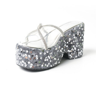 DÉP XUỒNG 10p BẢN TRONG SUỐT DÂY XOÀN ,KIM SA ma shoes D4784