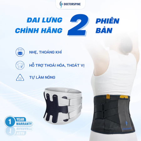 Đai lưng định hình cột sống - Cải thiện thoái hóa,thoát vị
