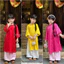 Set Áo Dài Bé Gái Truyền Thống 2764 Chất Gấm Lụa Cao Cấp Size 1-10Y (10-40kg) – Áo Dài Trẻ Em