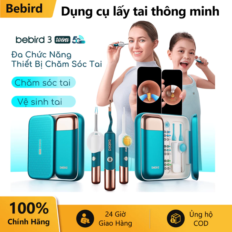 Bebird Ultra Máy lấy ráy tai thông minh với camera 20MP độ phân giải cao, kết nối 5G, phù hợp cho cả gia đình. — ảnh 1
