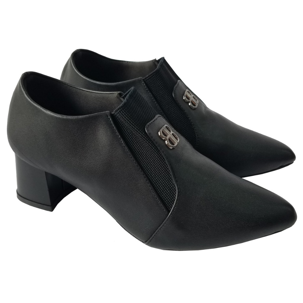 Giày Boot nữ da bò thật BIGGBEN cao 5 phân HKD1025