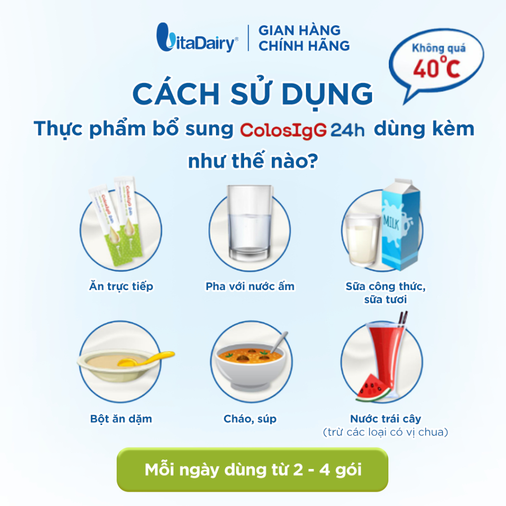 [COMBO 2 LON] Thực phẩm bổ sung ColosIgG 24h dạng gói 90g – Bổ sung dinh dưỡng, tiện lợi sử dụng
