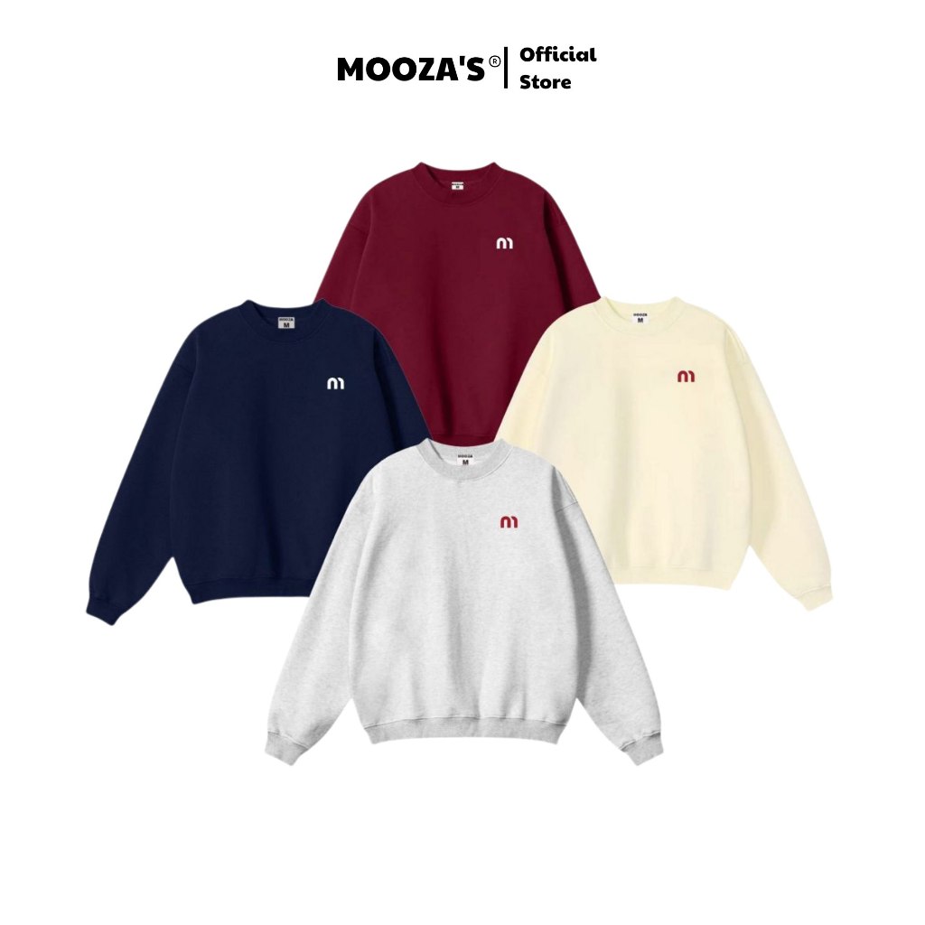 Áo Sweater Nỉ Lông Cáo Form Rộng Mooza Studio Unisex Cotton 100% Nam Nữ ...