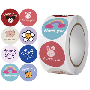Cuộn 500 tem Sticker THANK YOU - 2.5cm