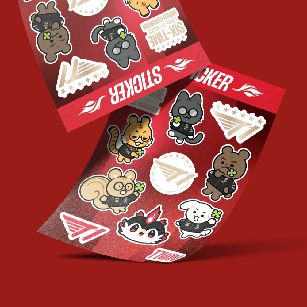 Sticker T1 Esport Dễ Thương Cute A6