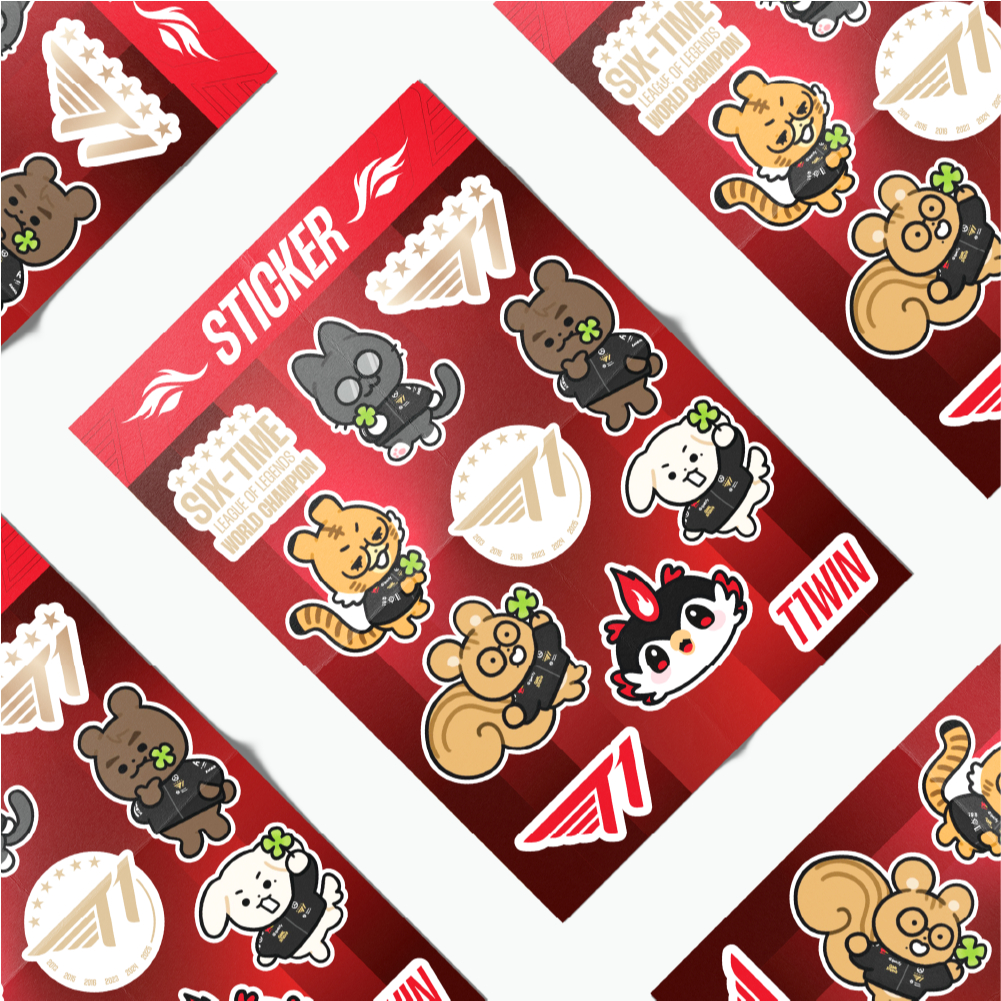 Sticker T1 Esport Dễ Thương Cute A6
