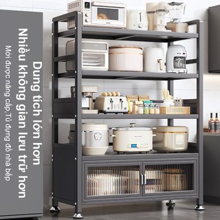 BMZAR Kệ Tủ bếp đa năng 100% Thép cacbon cao cấp Kệ để đồ Có bánh xe Kệ nhà bếp chống bụi