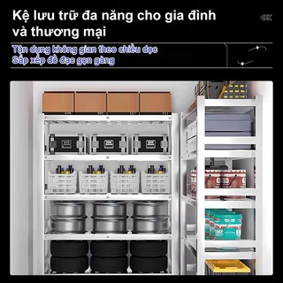 Kệ inox nhà bếp cao cấp Có thể chịu tải 500kg Kệ để đồ dễ lắp ráp bền bỉ Kệ bếp inox
