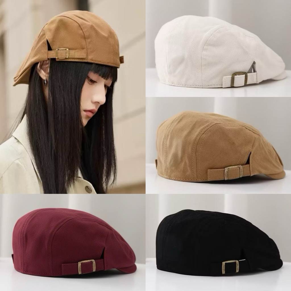 MŨ BERET,MŨ NỒI TRƠN KHOÁ PHONG CÁCH UNISEX