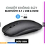 Chuột không dây Chuột Bluetooth 2.4GHz cho máy tính xách tay laptop ( màu đen)