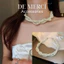 Vòng cổ ngọc đa lớp, vòng xoắn 4 Lớp Ngọc trai De Merci Accessories nhân tạo siêu sang đẹp DC051