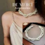 Vòng cổ ngọc đa lớp, vòng xoắn 4 Lớp Ngọc trai De Merci Accessories nhân tạo siêu sang đẹp DC051