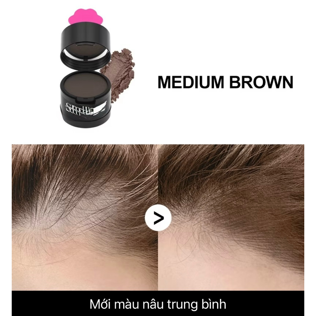 Phấn phủ tóc. Che khuyết điểm tóc thưa, hói (XiXi)