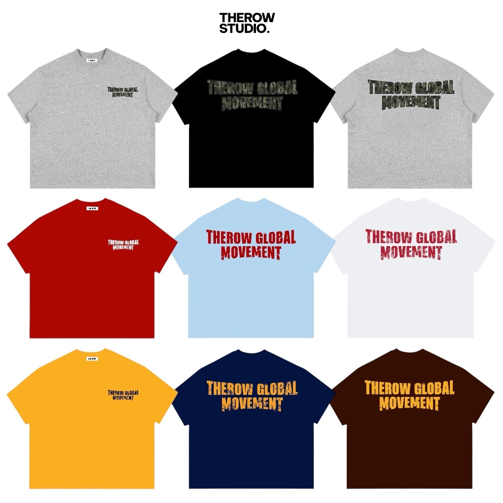 [TẾT 2026] TR4 THEROW Áo Thun Boxy Local Brand Tay Ngắn Cotton 250gsm "MOVEMENT" Áo Phông Forrm Rộng Unisex Nam Nữ