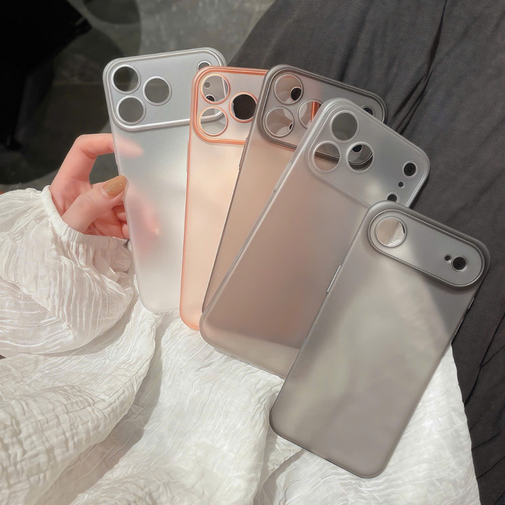 [L2] Ốp lụa nhám  siêu mỏng, chống bám vân, chống ố bảo vệ camera dành cho iphone 17 16 15 14 13 12 pro promax plus