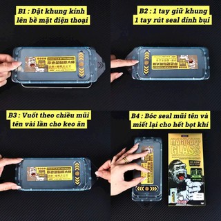 Kính cường lực trong suốt VMOX có KHUNG TRỢ DÁN dành cho iphone 17/16/15/14/13/12/11/X/Xs/Pro/Max/Plus/Air-VMOX