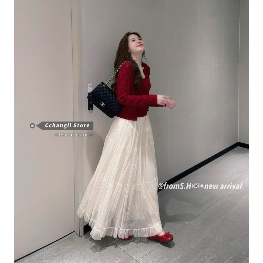 [𝐒𝐮𝐙𝐲] Set Len 2 Dây WEGE + Chân Váy QCCC Loại 1