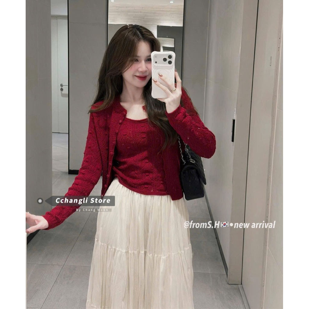 [𝐒𝐮𝐙𝐲] Set Len 2 Dây WEGE + Chân Váy QCCC Loại 1