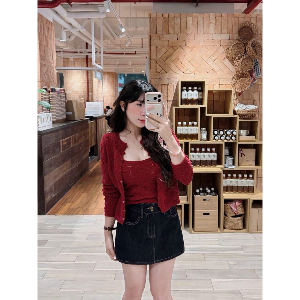 [𝐒𝐮𝐙𝐲] Set Len 2 Dây WEGE + Chân Váy QCCC Loại 1