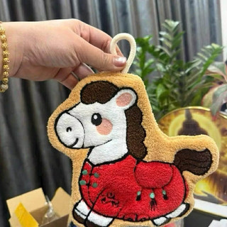 khăn lau tay nhà bếp hình ngựa xinh xắn mềm mại,khăn lau tay decor tô điểm trong nhà