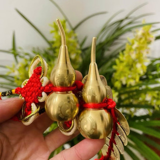 Combo 2 Dây Hồ Lô Phong Thủy Treo Đối Cửa Chất Liệu Đồng