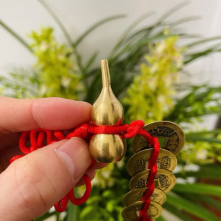 Combo 2 Dây Hồ Lô Phong Thủy Treo Đối Cửa Chất Liệu Đồng