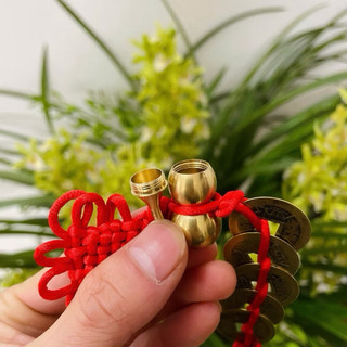 Combo 2 Dây Hồ Lô Phong Thủy Treo Đối Cửa Chất Liệu Đồng