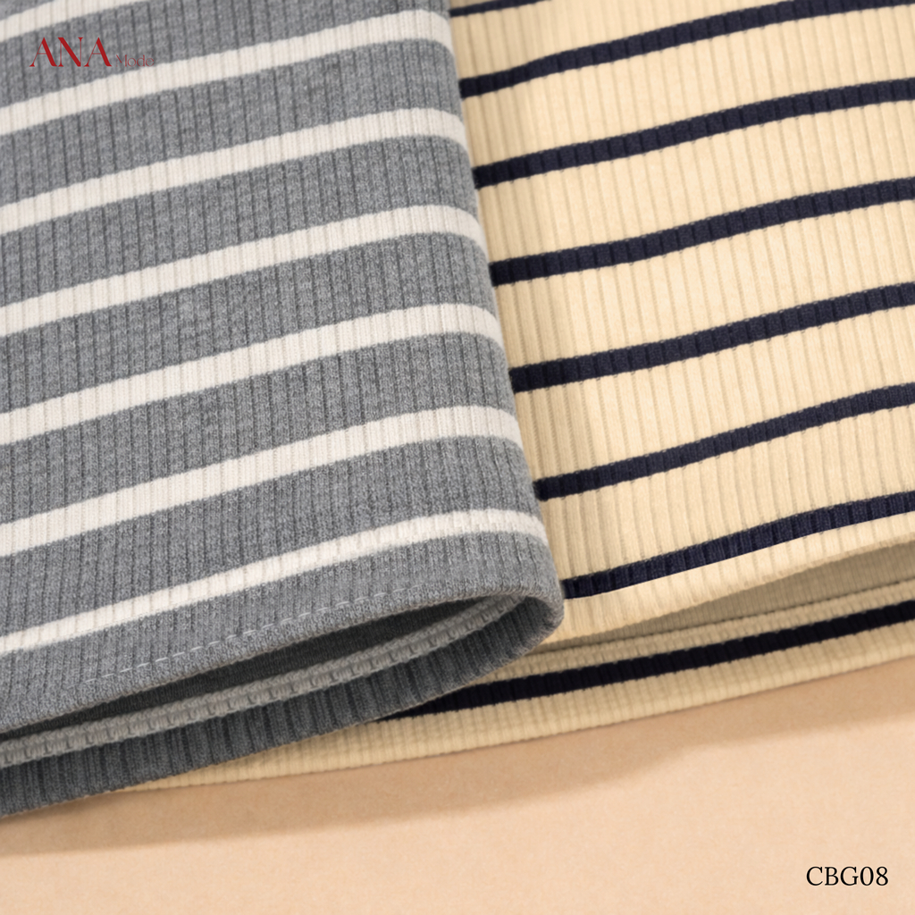 Áo Thun Sọc Ngang Trung Niên ANA Mode Chất Liệu Cotton Thanh Lịch Đi Chơi Quà Tặng Mẹ AT25CBG08