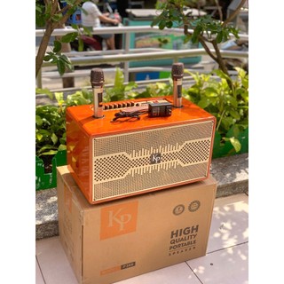 Loa Karaoke KP P368 Có ECHO, REVREVB Hệ Thống 5 Loa  2 Loa Bass, 2 Trung, 1 Treble Cho Chất Âm Chân Thực, Kèm 2 Míc